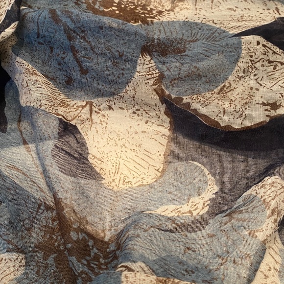 Navy, White & Blue Large Infinity Scarf - Picture 3 of 4